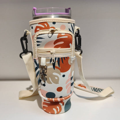 Verstelbare schoudertas met thermosbekerhouder voor 40 oz