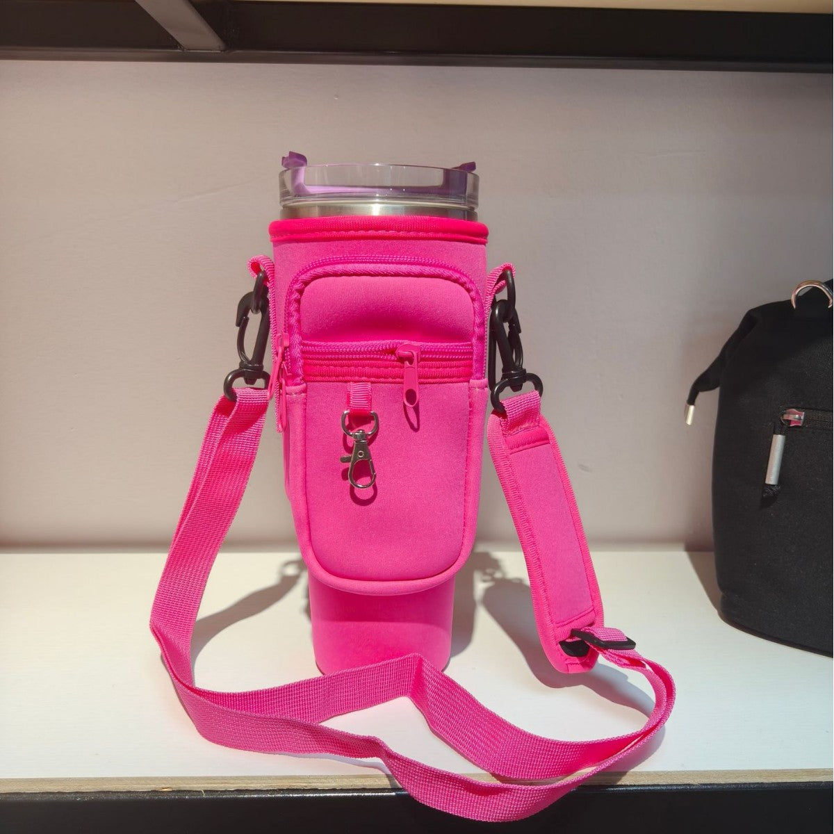 Verstelbare schoudertas met thermosbekerhouder voor 40 oz