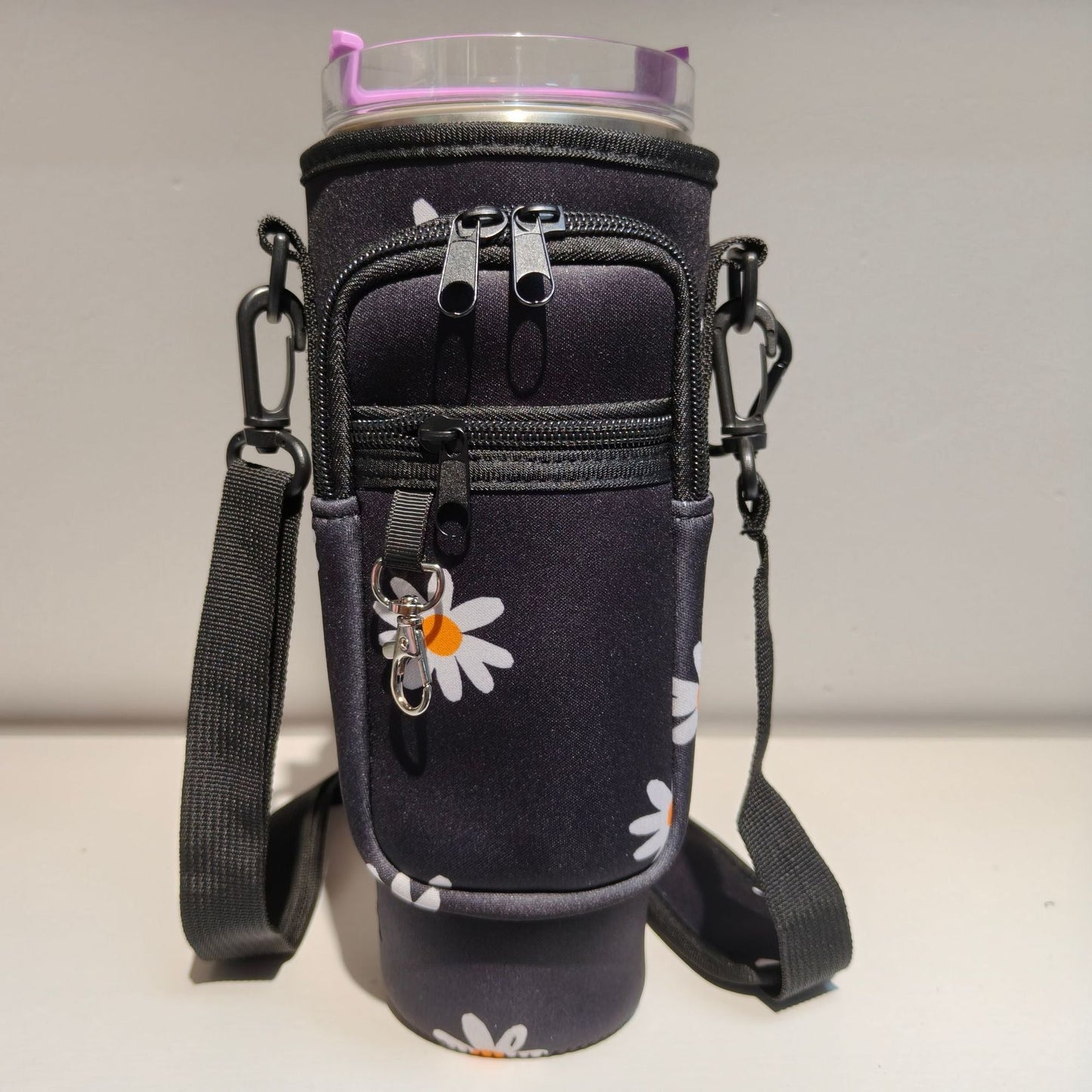 Verstelbare schoudertas met thermosbekerhouder voor 40 oz