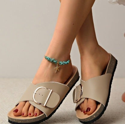 Vintage riemgesp Birkenstock-pantoffels