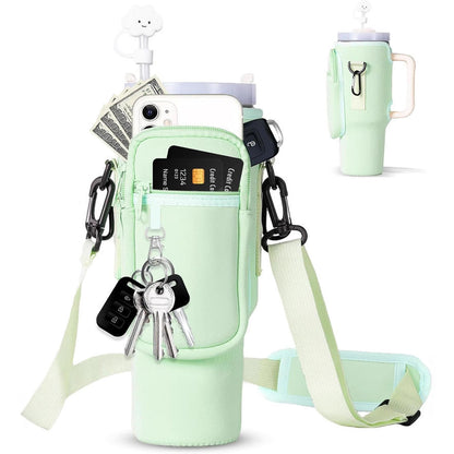 Verstelbare schoudertas met thermosbekerhouder voor 40 oz
