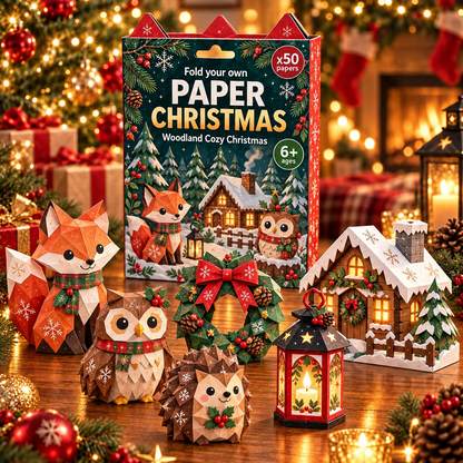 🎄DIY-kerstknutselpakket van papier – 250 vellen, 5 feestelijke thema’s🟌🌟