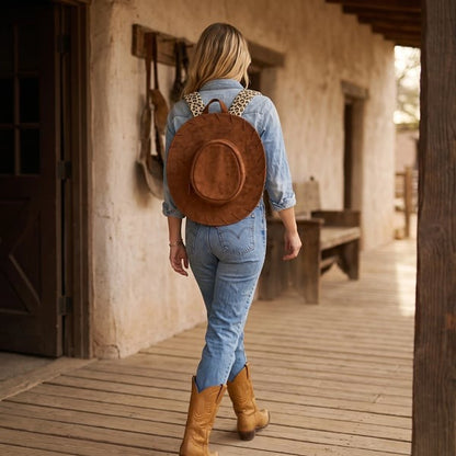 🔥🤠Rugzak in de stijl van een western-cowgirlhoed👜