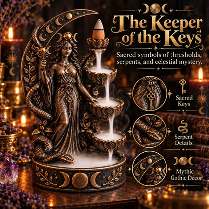 🔥LAATSTE DAG 50% KORTING - 🌙 Hecate’s Key | Triple Moon Backflow-wierookbrander (📦Koop er 2 en ontvang gratis verzending)