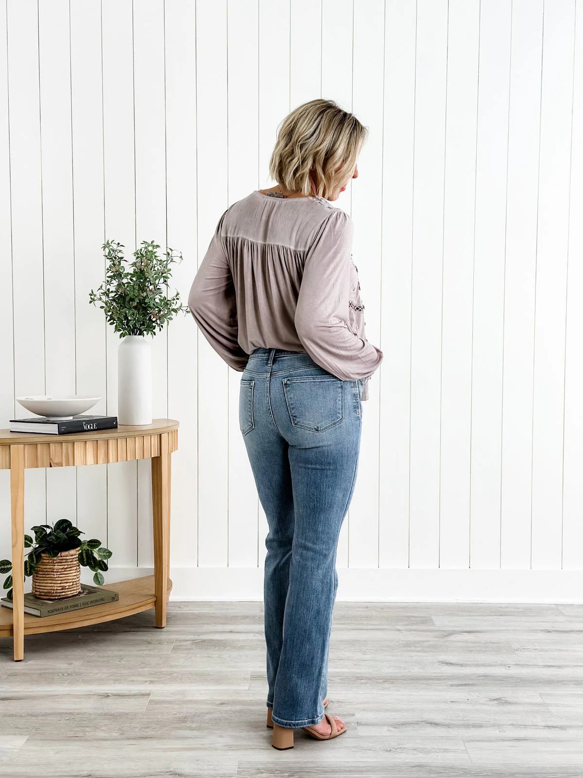 🍂Gratis verzending⏳Bum Control Bootcut Jeans👖