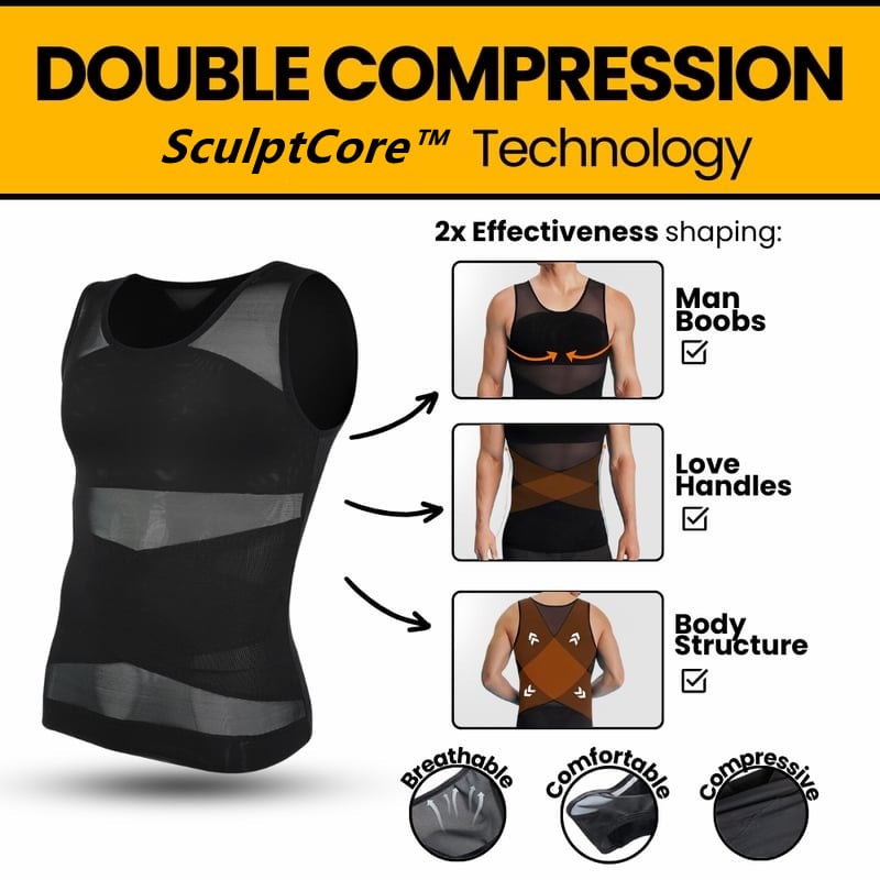 Shaping Tank Vest voor Heren