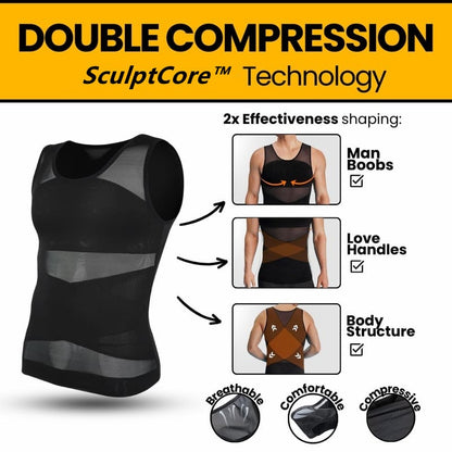 Shaping Tank Vest voor Heren