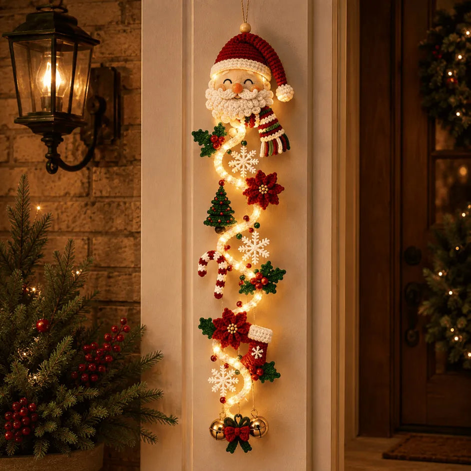 ⏳ Laatste dag: 49% KORTING – 🎄MerryCascade™ Lichtgevende kerstdeurhanger | 6 feestelijke lichtontwerpen✨