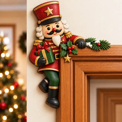 ⏰LAATSTE DAG 50% KORTING 🎅Kerst-Peekaboo-hoekversiering voor het deurkozijn