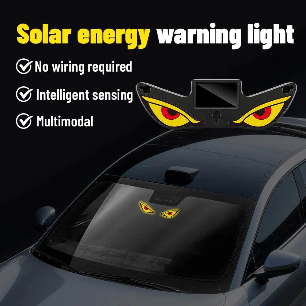 🔥Laatste dag: 49% KORTING - Solar Demon Eye LED-raamverlichting voor in de auto