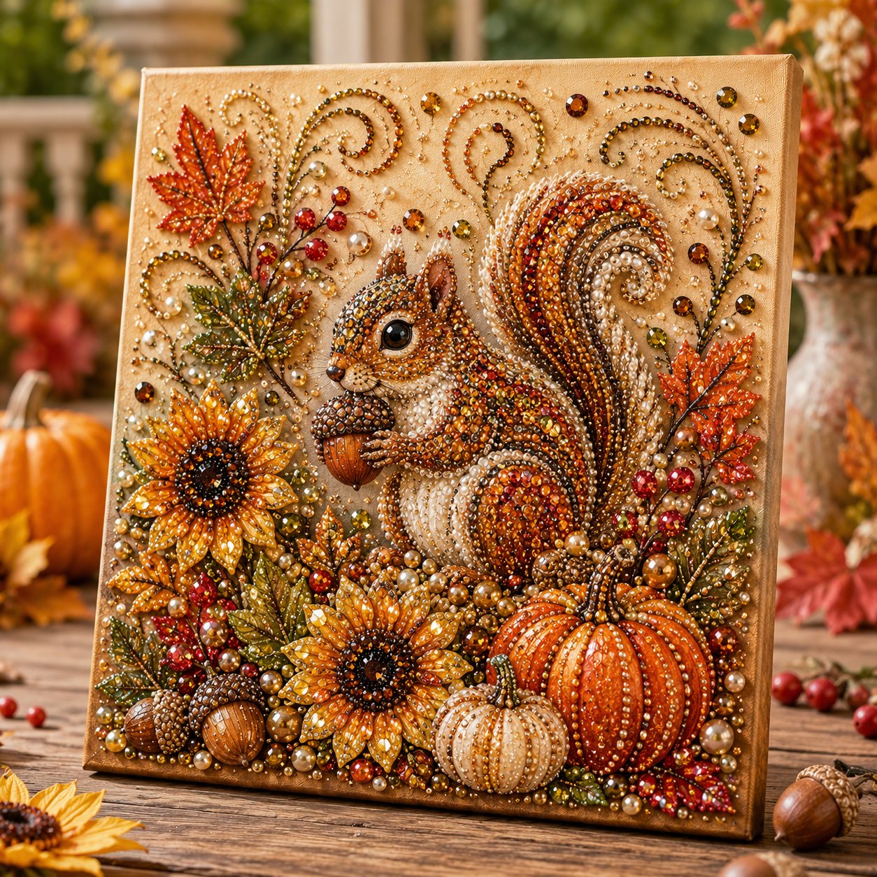 🍂💎 Herfstparelschilderpakket – Ontspannend doe-het-zelfproject om sprankelende herfstkunstwerken te maken 🖌️