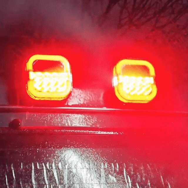 🔥LAATSTE DAG – 49% KORTING🔥LED-vierkante lampen met twee kleuren voor vrachtwagens en bestelwagen