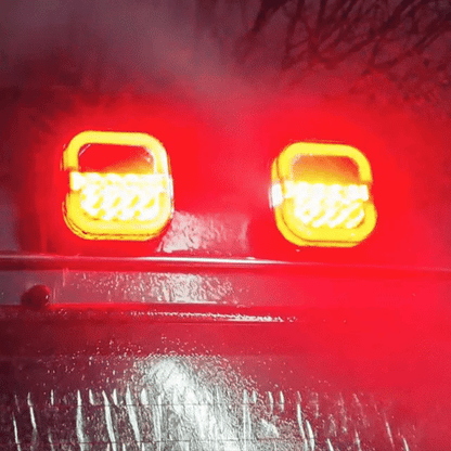 🔥LAATSTE DAG – 49% KORTING🔥LED-vierkante lampen met twee kleuren voor vrachtwagens en bestelwagen