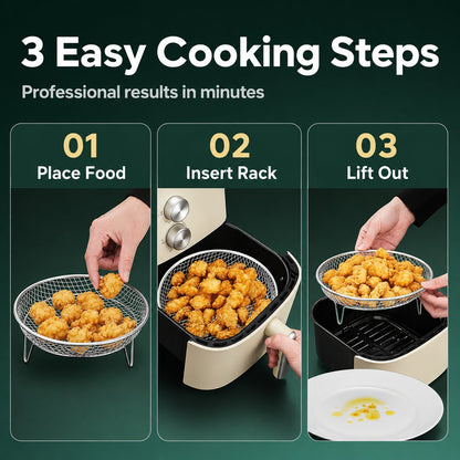 🔥🥘 Airfryer RVS Rek – Knapperig Zonder Moeite