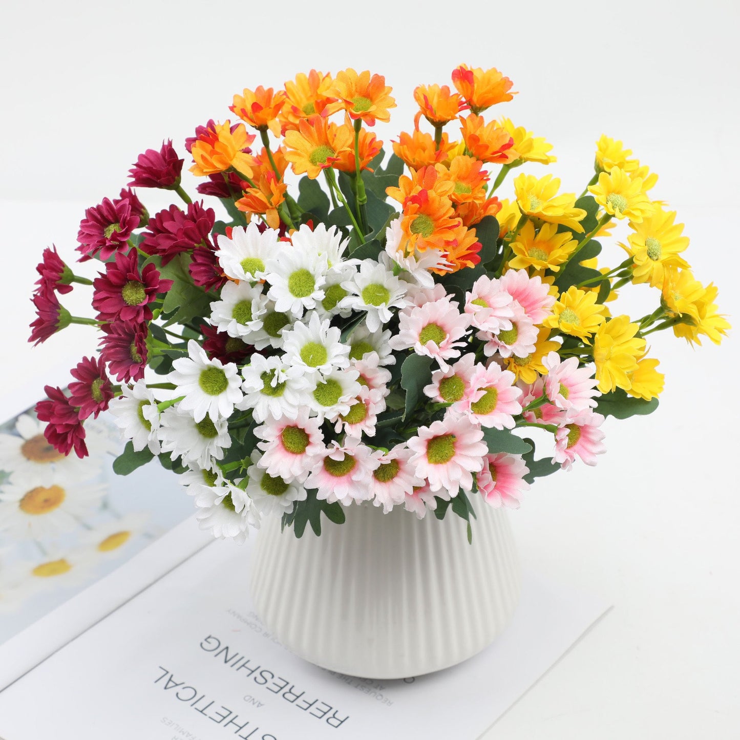 🏆Flash Sale⚡Kunstmatige Sunset Chrysanten voor buiten - UV-bestendig, waterdicht, winddicht