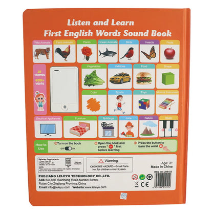 Engels leesboek/Mijn eerste Engelse speelgoedklanken - 470+ woorden, 21 thema's & leuke woordspelletjes! Perfect taalspeelgoed voor kinderen! 🇬🇧🔊