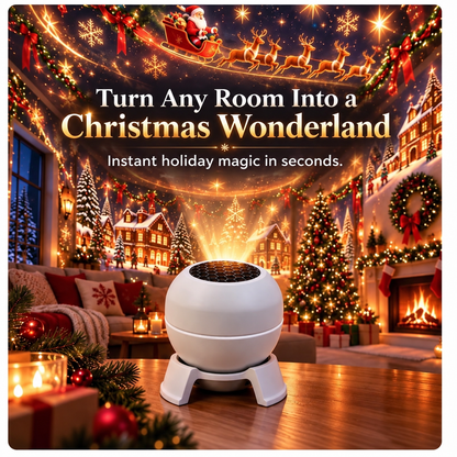 💡 Maak van elke kamer een kerstwonderland – Kerstprojectie-nachtlampje