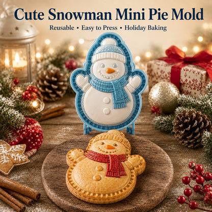 🎄 Mini-taartjesmaker met kerstfiguurtjes – Handvormige taartvorm en -pers voor de feestdagen