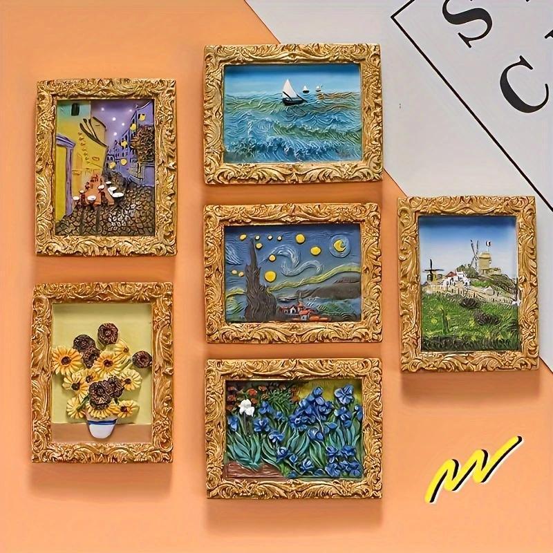 💖Last Day Sale 49% UIT💖Van Gogh geïnspireerde koelkastmagneetset