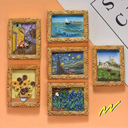 💖Last Day Sale 49% UIT💖Van Gogh geïnspireerde koelkastmagneetset