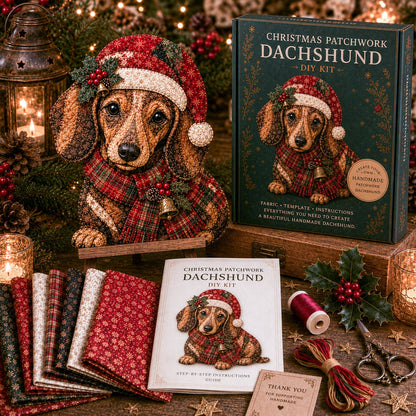 🔥LAATSTE DAG 49% KORTING - 🎅DIY-decoratieset met kerstpatchworkstof – Prachtige resultaten, geen ervaring nodig