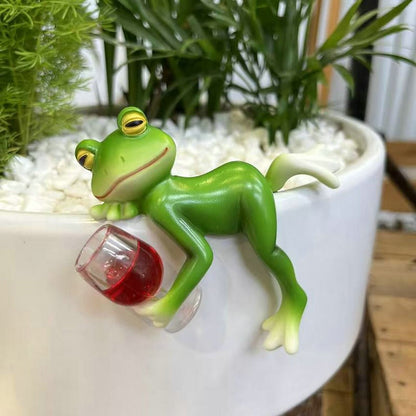 🐸Miniatuur Kikkerbeeldjes Plantdecoraties🍷
