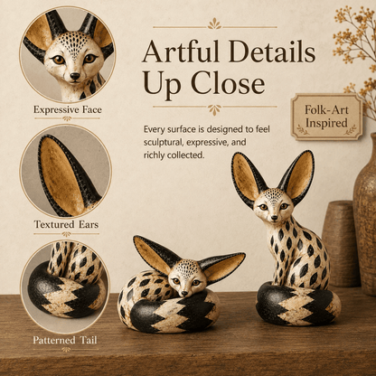 🔥Today 50% OFF🔥 - Vintage Fennec Fox Sculpture