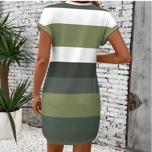 🌟Tijdelijke aanbieding 45% KORTING💥Ronde Halsjurk Voor Dames