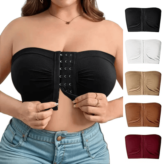 💞Grote strapless bh met ademende sluiting aan de voorkant