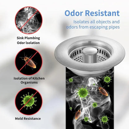 🔥LAATSTE DAG 49% UIT-Geavanceerde 3 in 1 keuken gootsteenafvoerzeef