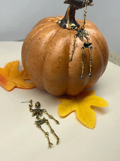 Gouden Skelet Oorbellen/Gouden Skelet Oorbellen