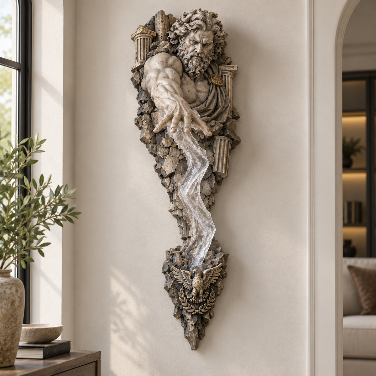 ⏰ Beperkte voorraad 50% KORTING  ⚡🌊 Collectie wandlampen met mythologische beelden 🏛️✨