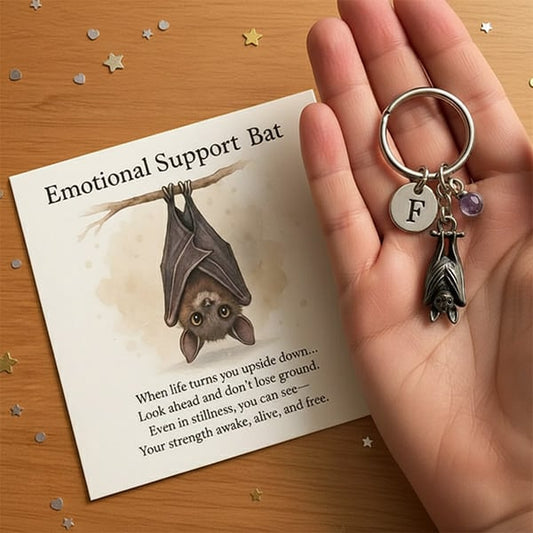 🦇Emotionele steun Bat Inspirerende sleutelhange