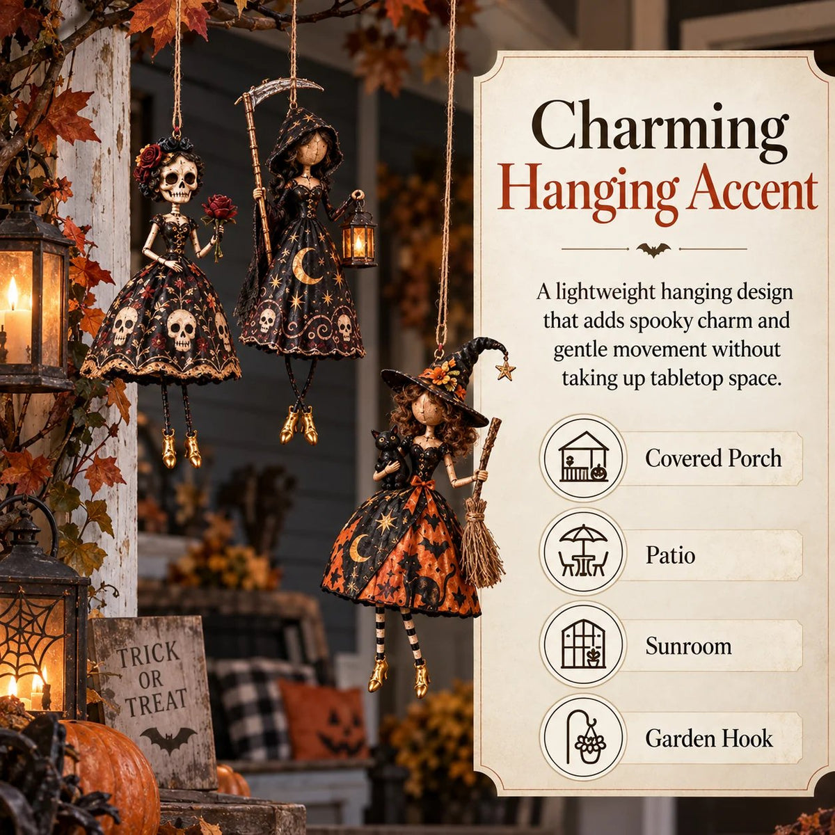 🎃Midnight LadiesTM – Gotische Halloween-hangversiering🖤