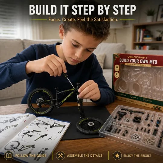 🎉🔥 50% KORTING - 🚲DIY-montageset voor mountainbikes – Zelf bouwen, tentoonstellen en verzamelen
