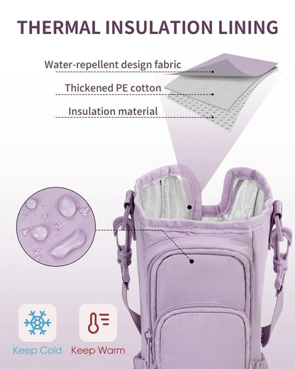 Verstelbare schoudertas met thermosbekerhouder voor 40 oz