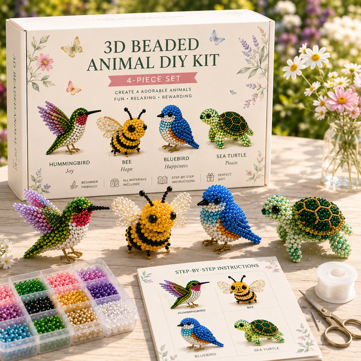 3D-kralen: dieren & fantasie – doe-het-zelfcollectie