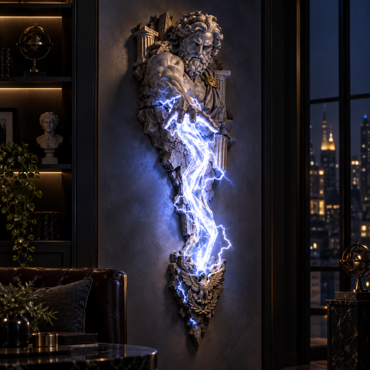 ⏰ Beperkte voorraad 50% KORTING  ⚡🌊 Collectie wandlampen met mythologische beelden 🏛️✨