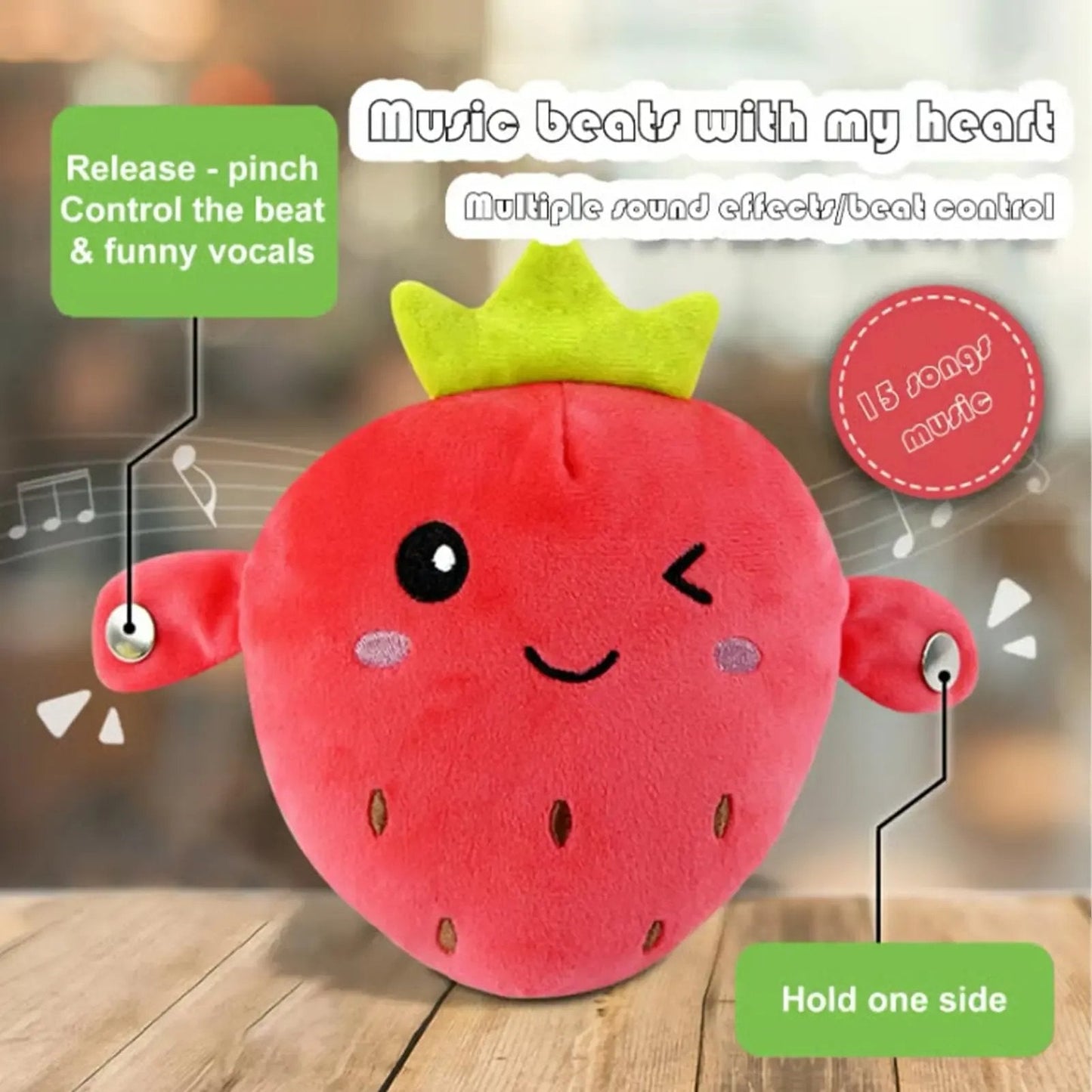 💕Superaanbieding: 49% KORTING💖Interactieve set met muzikale knuffels🍌🍓