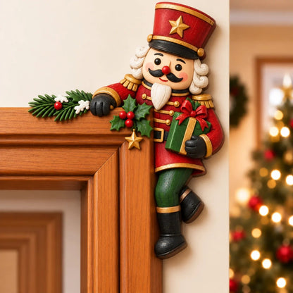 ⏰LAATSTE DAG 50% KORTING 🎅Kerst-Peekaboo-hoekversiering voor het deurkozijn