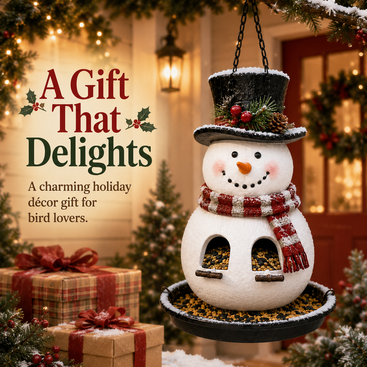 🎄 Christmas Bird Feeder Collection™ – Feestelijke hangende voederbakken voor wilde vogels