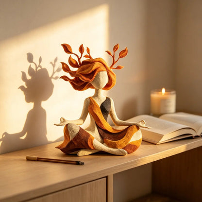 🧘 Rustgevend meditatiesculptuur | Sereen woonaccessoir
