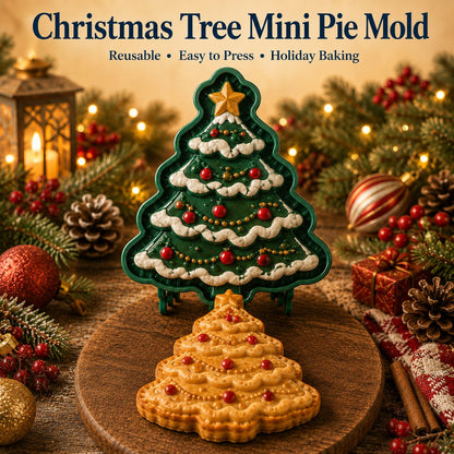 🎄 Mini-taartjesmaker met kerstfiguurtjes – Handvormige taartvorm en -pers voor de feestdagen