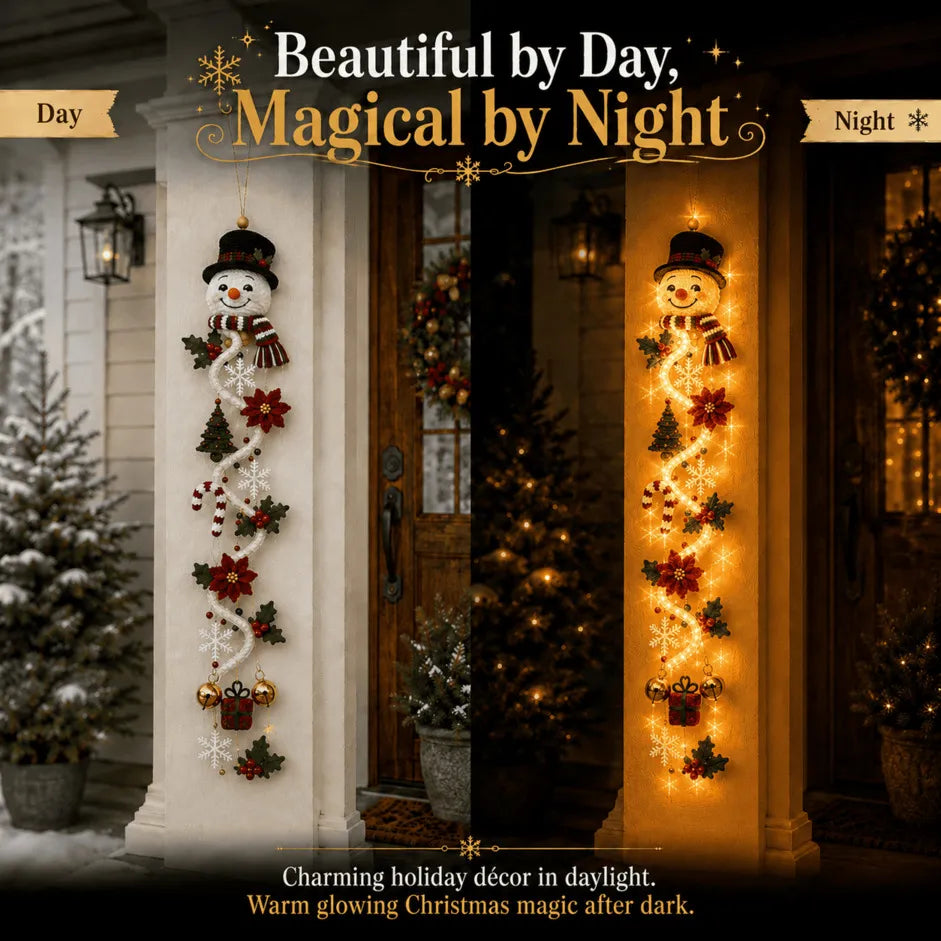 ⏳ Laatste dag: 49% KORTING – 🎄MerryCascade™ Lichtgevende kerstdeurhanger | 6 feestelijke lichtontwerpen✨