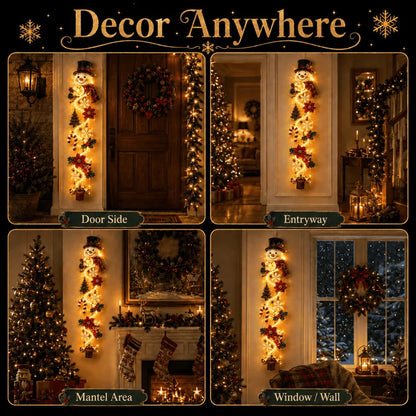 ⏳ Laatste dag: 49% KORTING – 🎄MerryCascade™ Lichtgevende kerstdeurhanger | 6 feestelijke lichtontwerpen✨