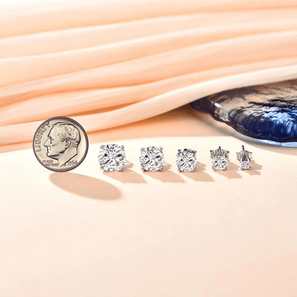 Fonkelende VVS Synthetische Moissaniet Stud Oorbellen voor Vrouwen