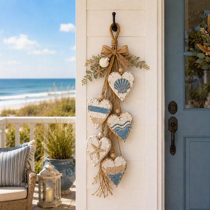 🤎 Wanddecoratie met hangend hartj