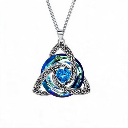 ✨Ketting met geboortesteen en Keltische drievoudige knoop – Een betekenisvol symbool van liefde en verbondenheid ❤️