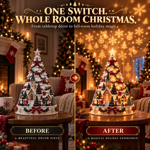 🎄MerryRealm™ Kerstdorp-verlichtingsboom