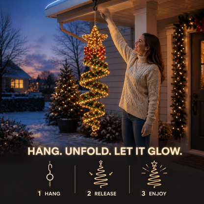 🎄Kerstmagie: collectie LED-lichtslingers in spiraalvorm